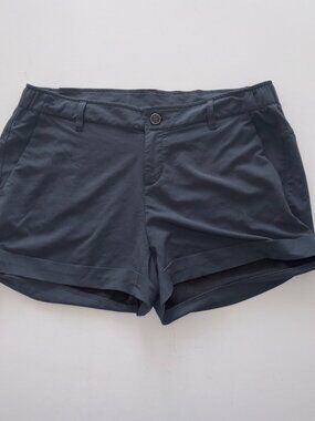 Women's Free Fly Apparel Navy Blue Performance Fishing Shorts Outdoor size L
